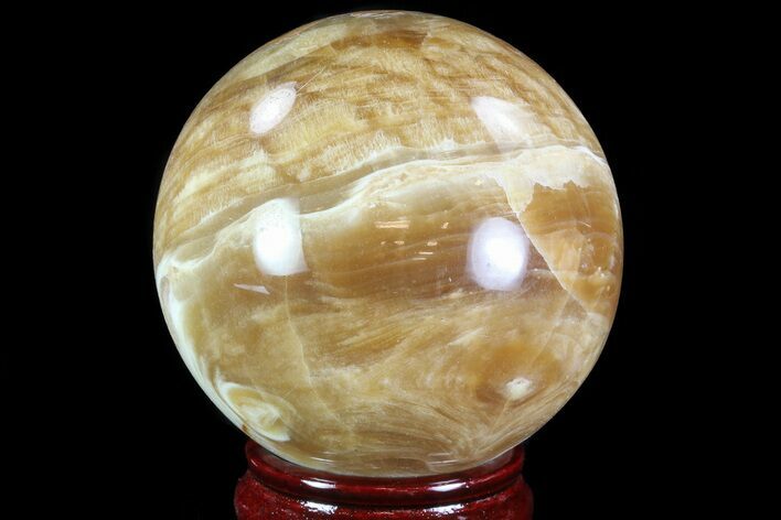 Polished, Brown Calcite Sphere - Madagascar #81899